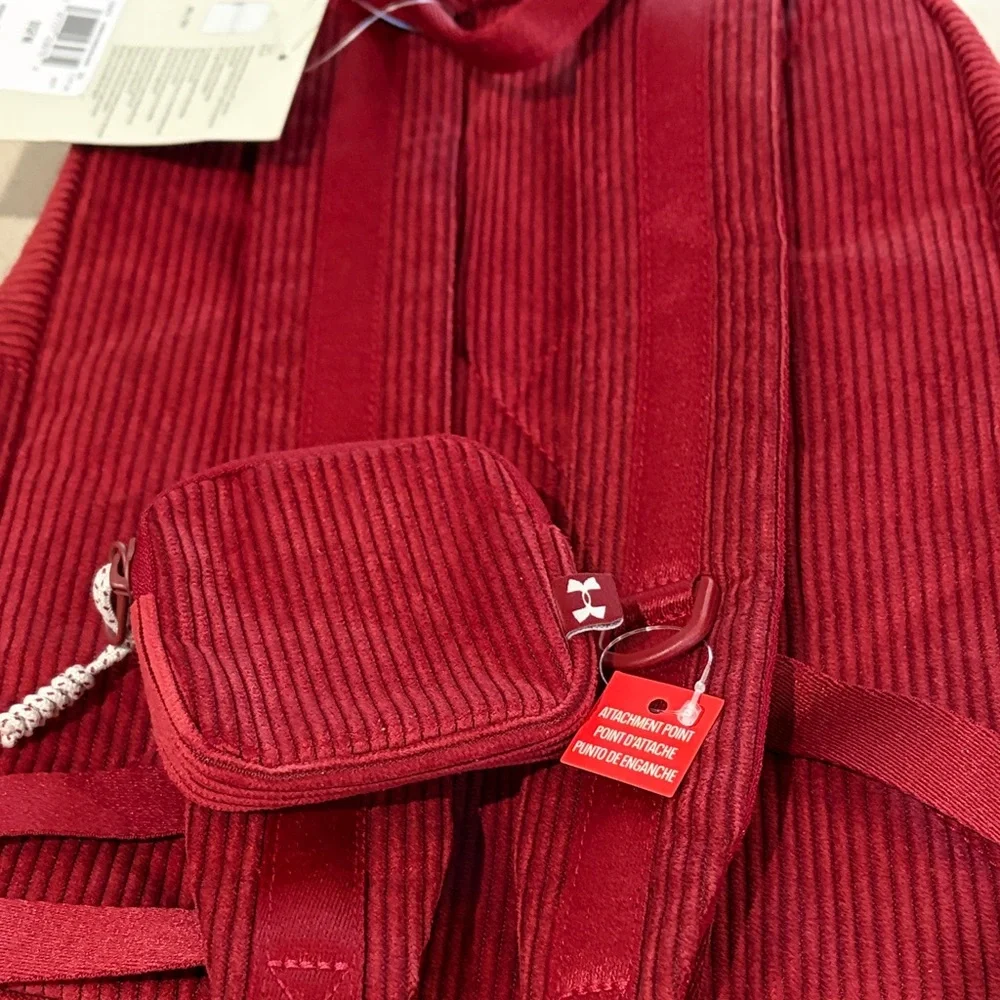 UA Cardinal Small Sportstyle Corduroy Backpack/NWT